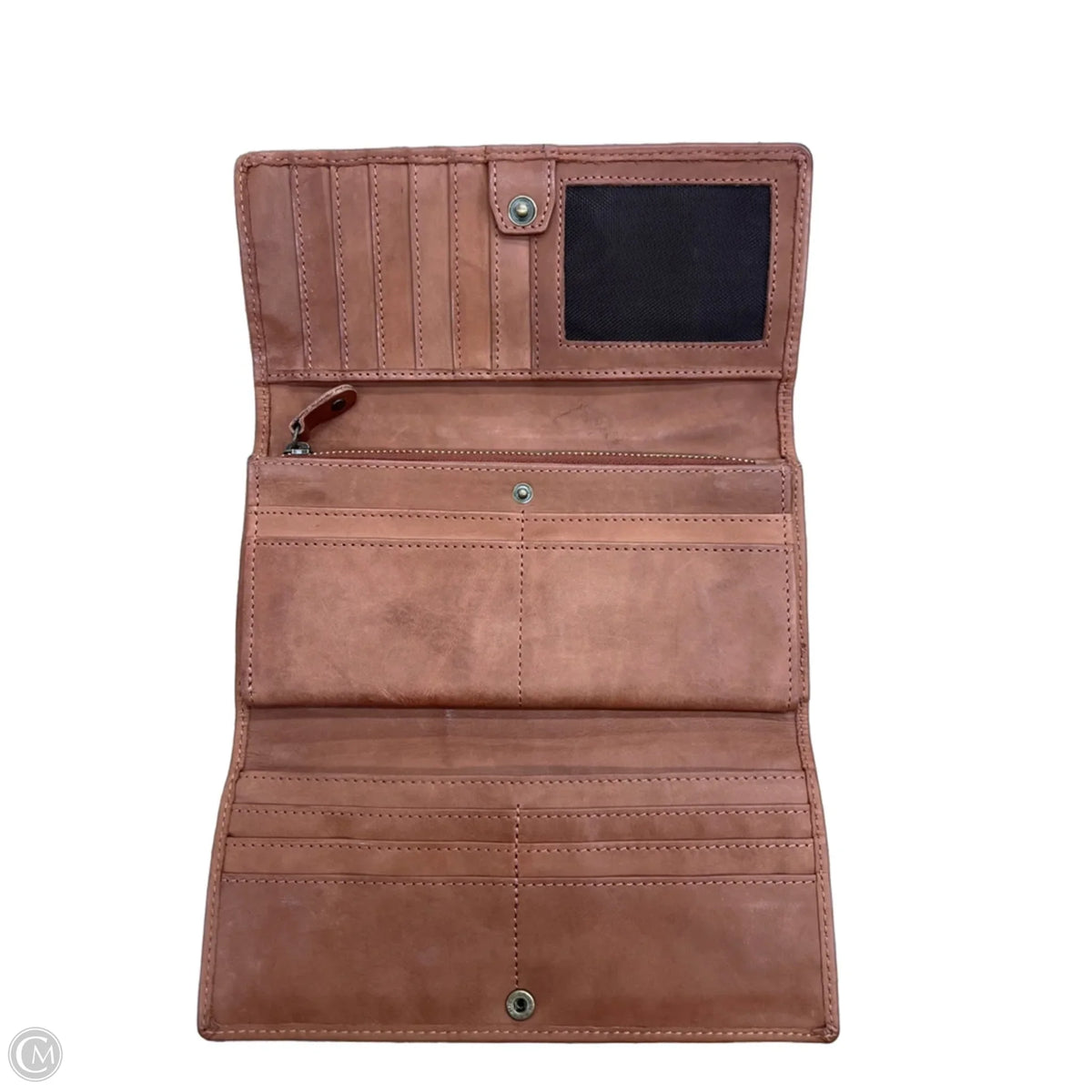 Wallet Leather By Cmc, Size: Medium