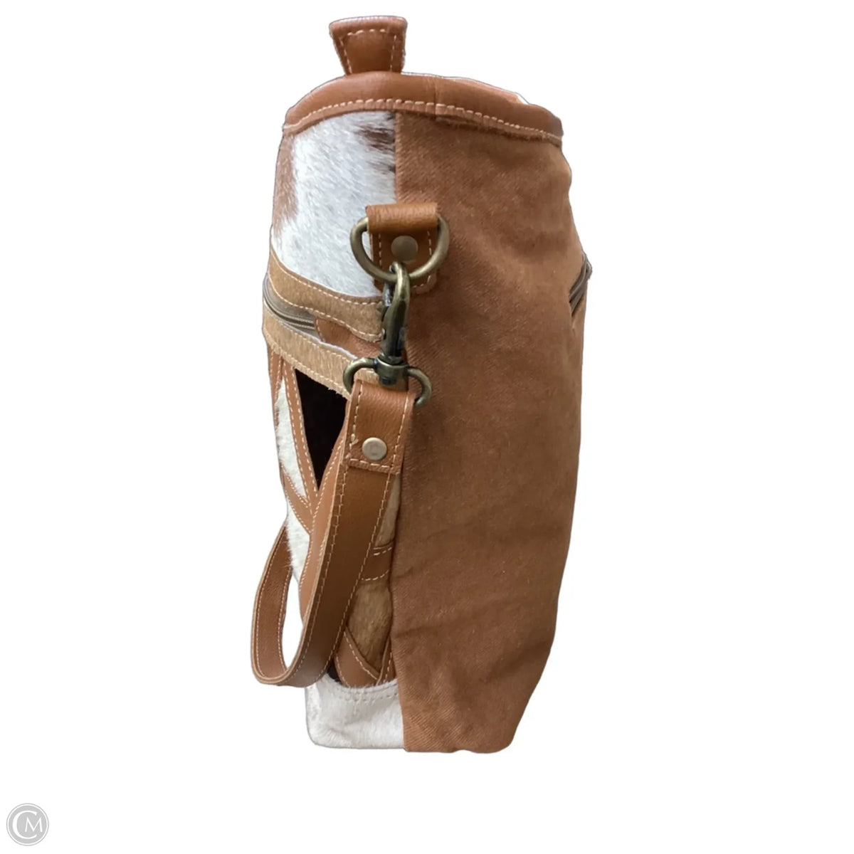 Crossbody Leather By Myra, Size: Large