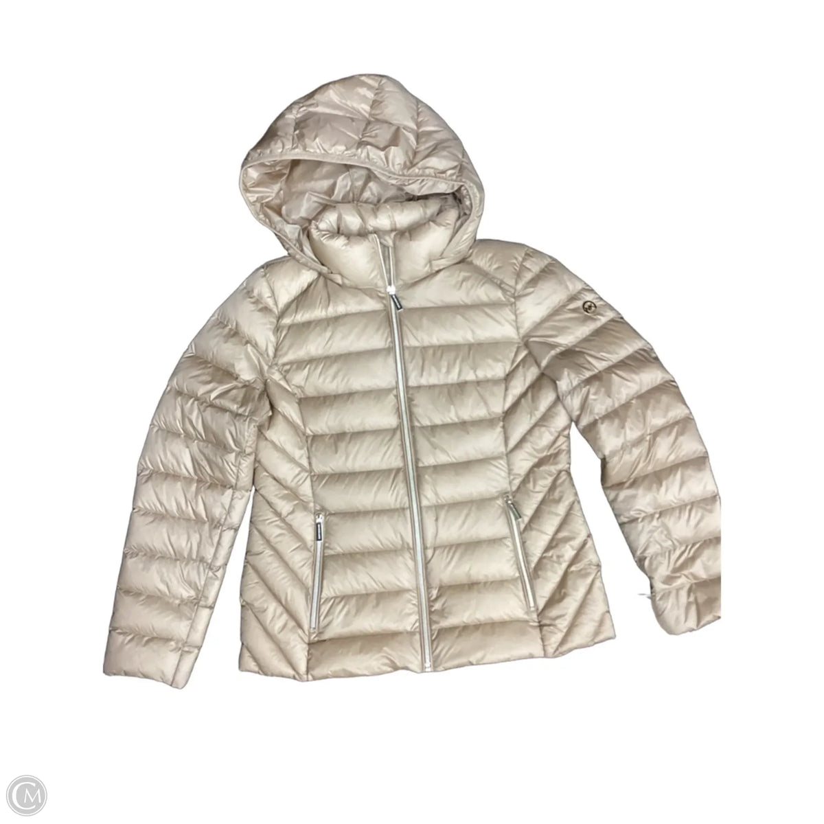 Coat Puffer & Quilted By Michael By Michael Kors In Tan, Size: M