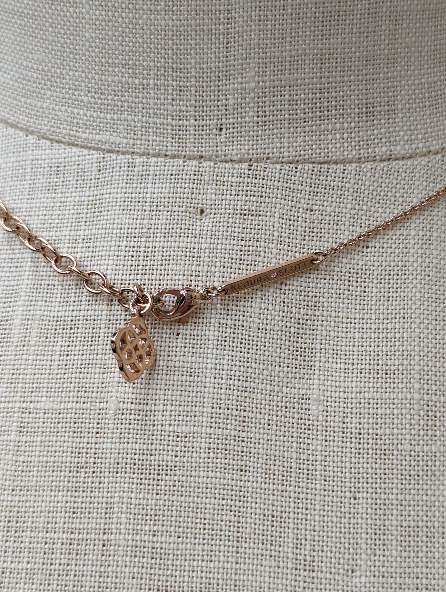 Rose Gold Necklace Charm Kendra Scott