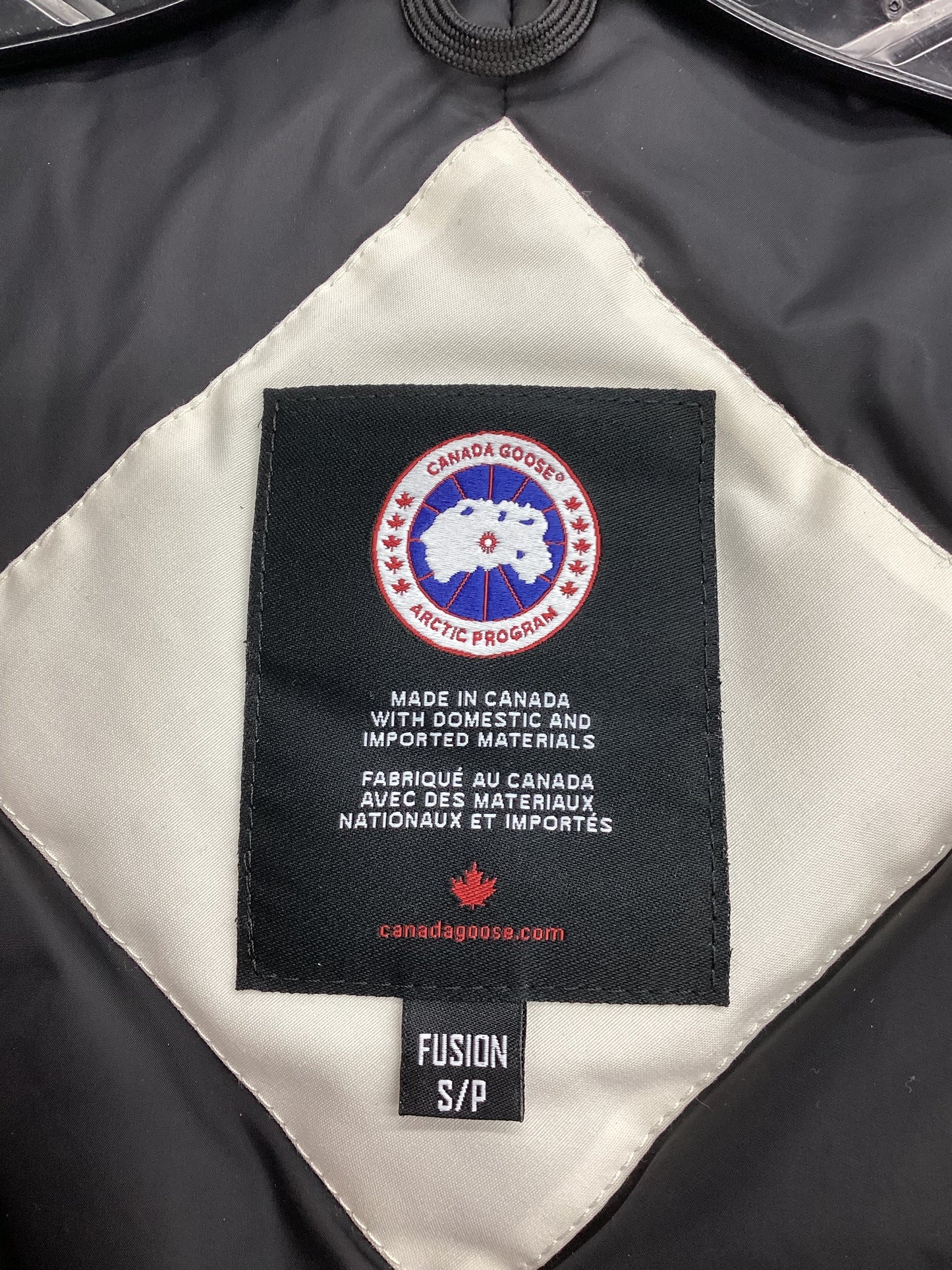 Coat Designer By Canada Goose In Ivory, Size: S