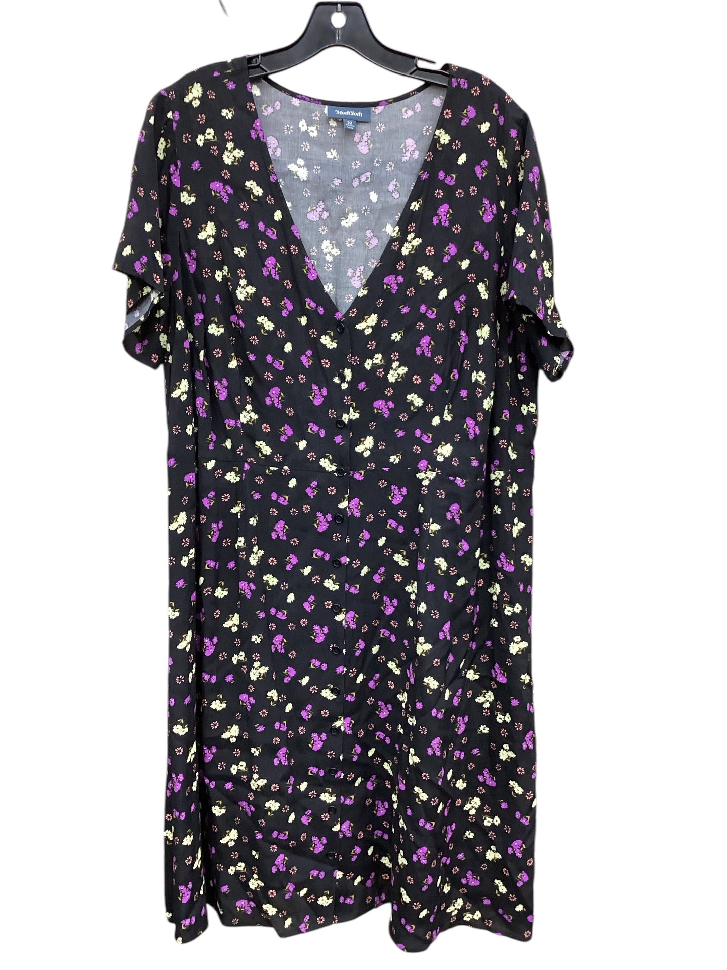 Dress Casual Midi By Modcloth In Floral Print, Size: 3x