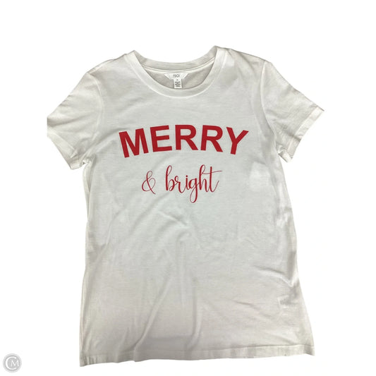 Top Short Sleeve Basic By 1901 In White, Size: M