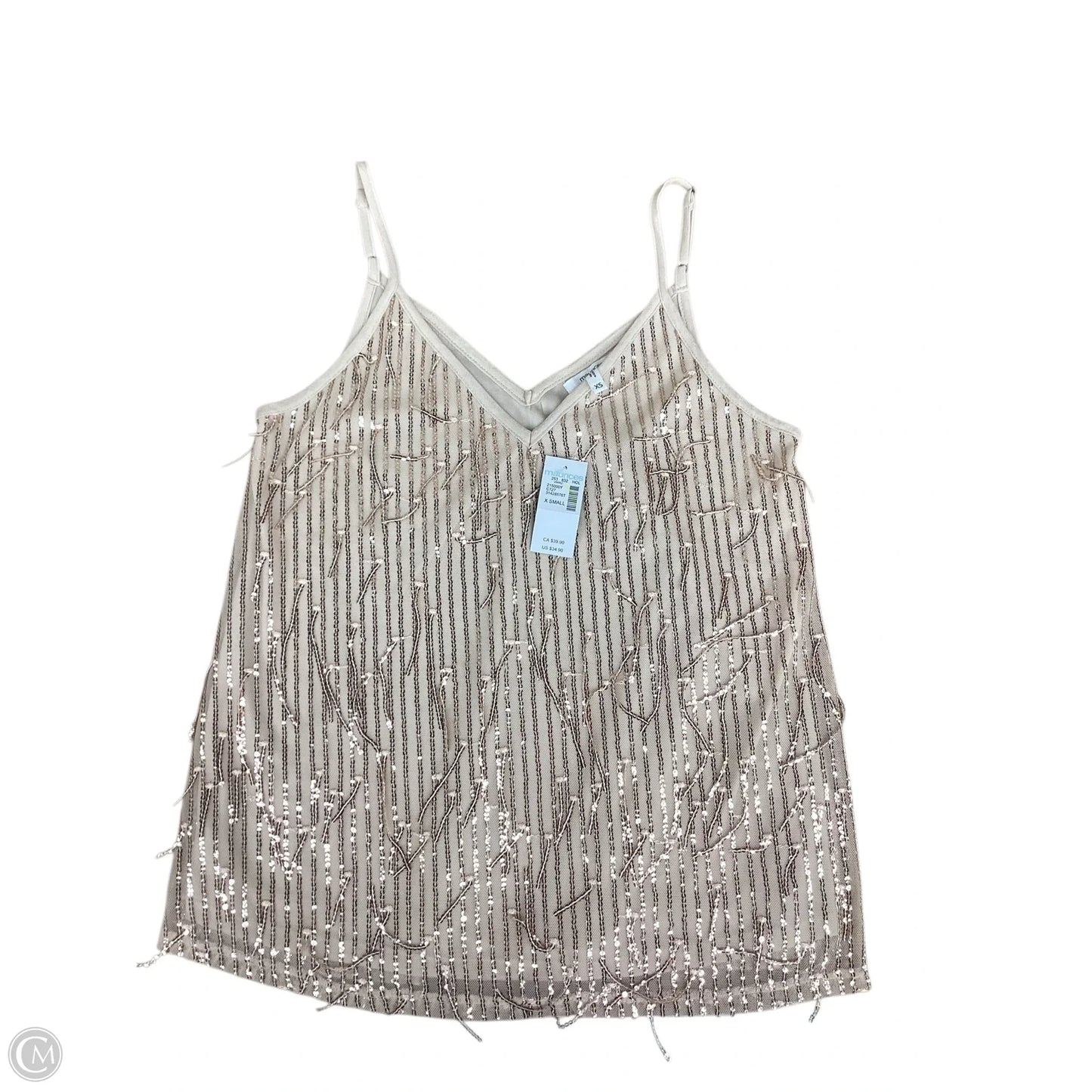 Top Sleeveless By Maurices In Cream, Size: Xs