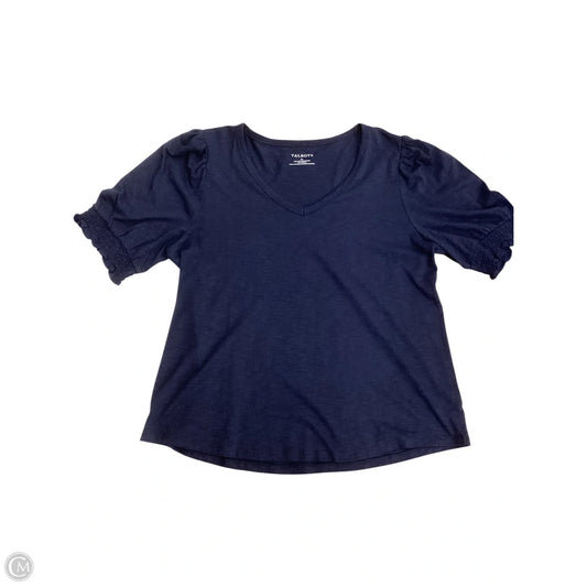 Top Short Sleeve By Talbots In Navy, Size: Xl