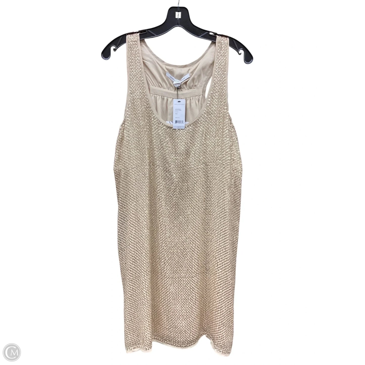 Dress Designer By Diane Von Furstenberg In Gold, Size: M