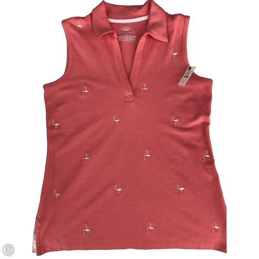 Top Sleeveless By Talbots In Coral, Size: Xs
