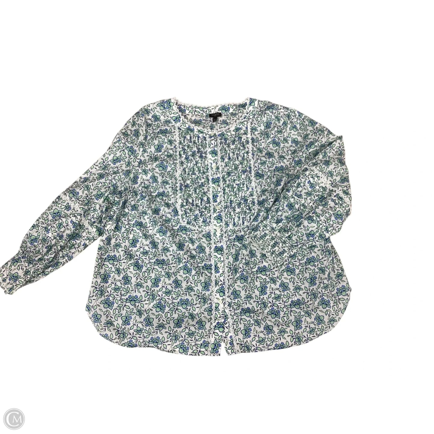Top Long Sleeve By Talbots In Floral Print, Size: 3x