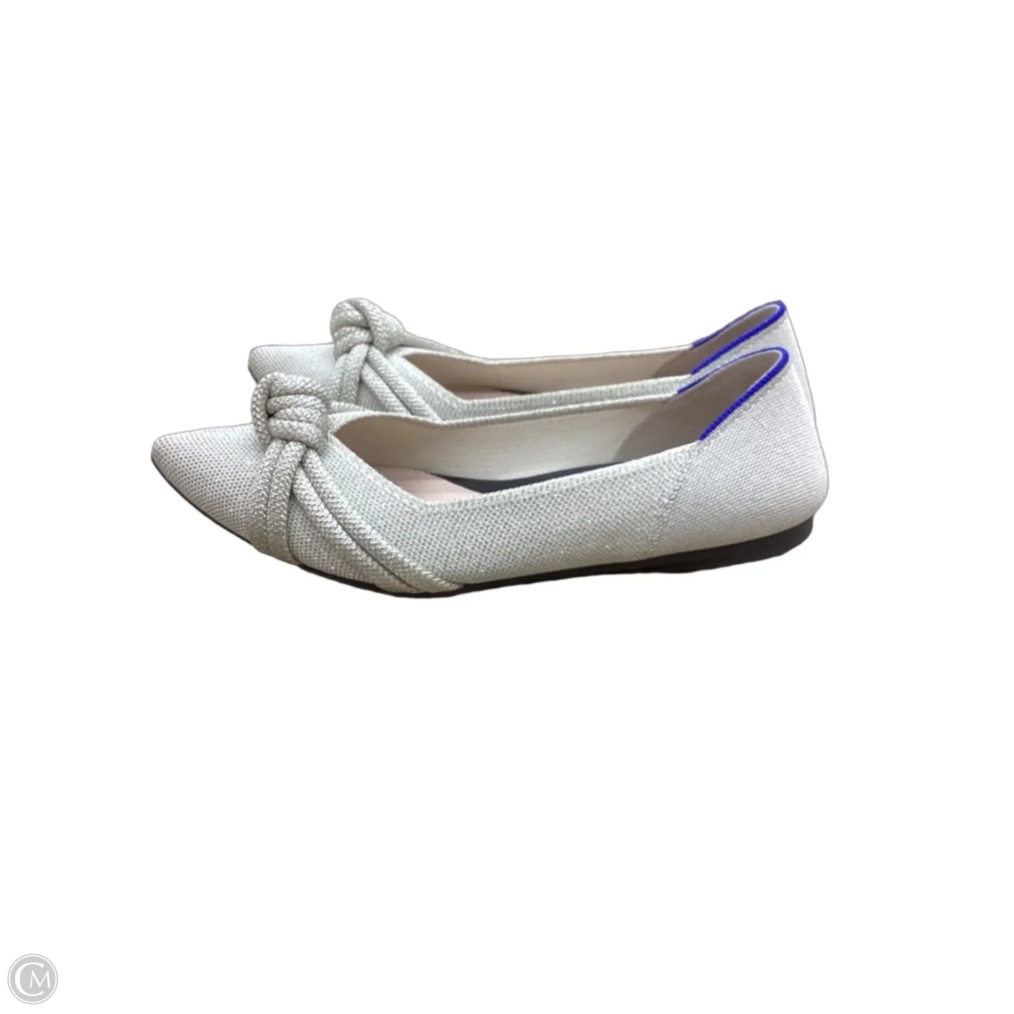 Shoes Flats By Rothys In Silver, Size: 8