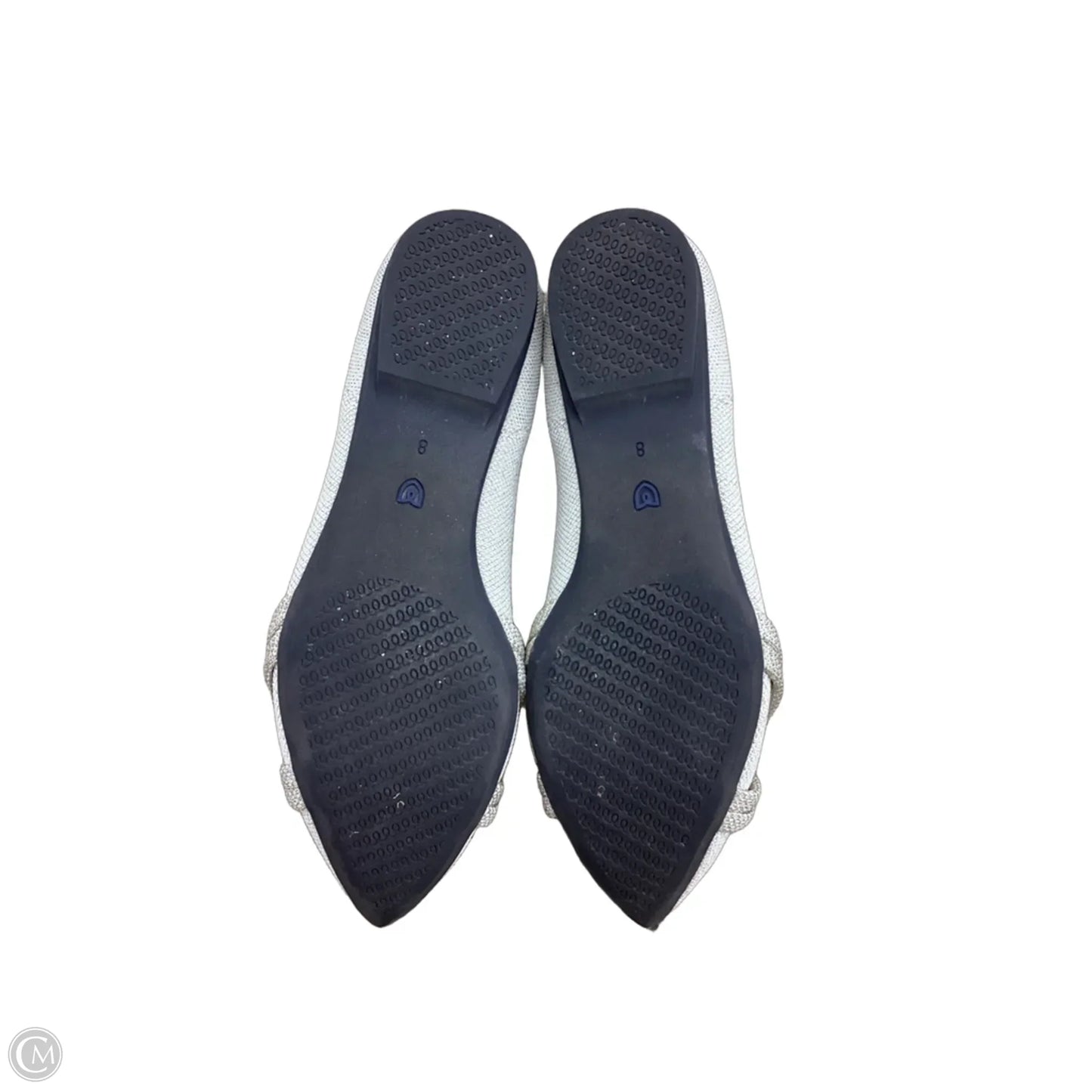 Shoes Flats By Rothys In Silver, Size: 8