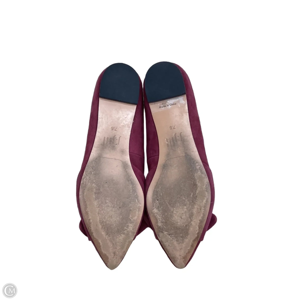 Shoes Flats By J. Jill In Maroon, Size: 7.5