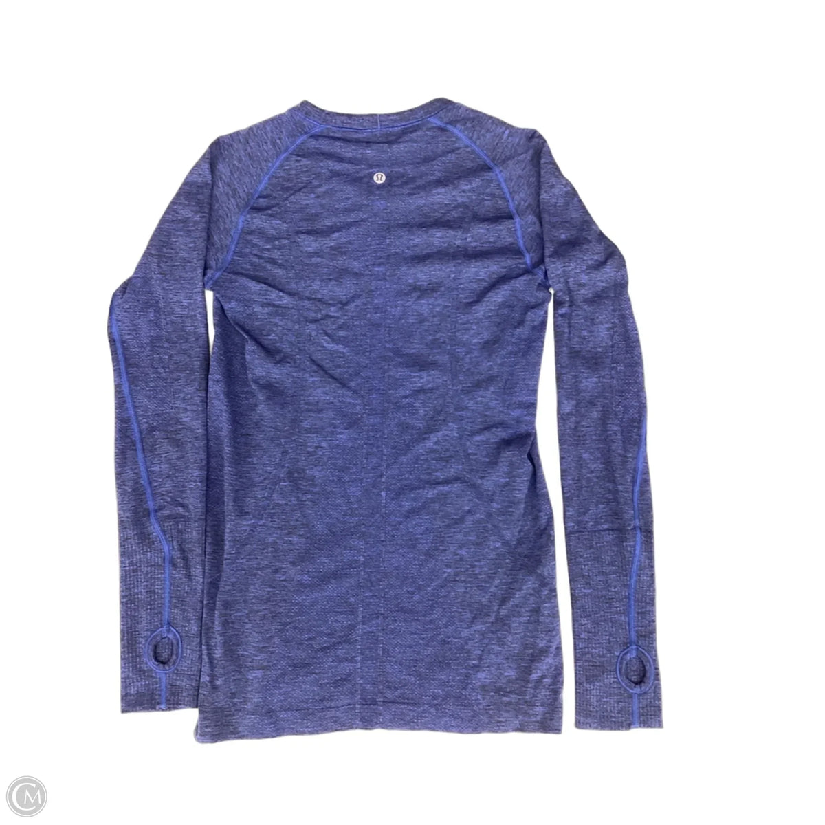 Athletic Top Long Sleeve Crewneck By Lululemon In Blue, Size: S