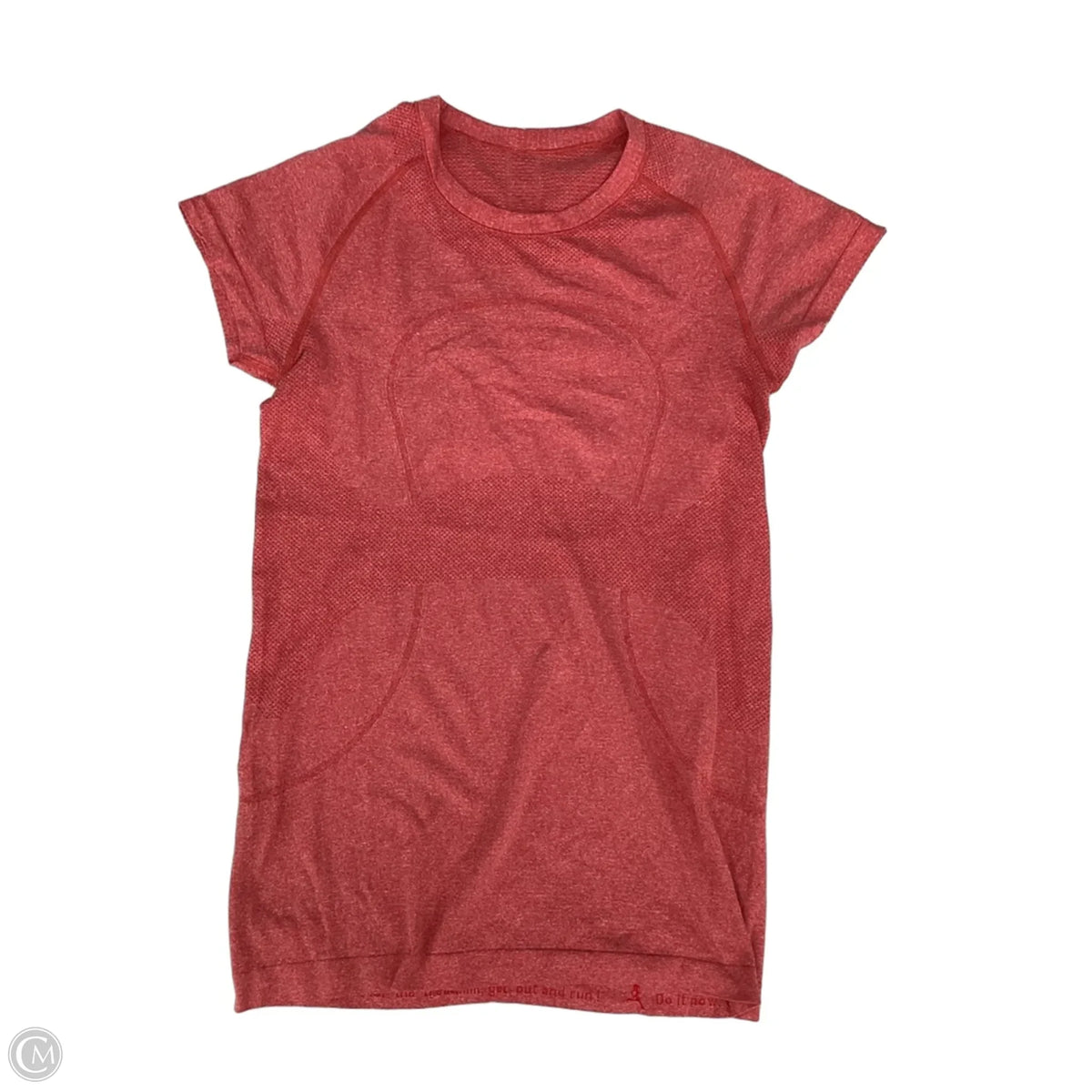 Athletic Top Short Sleeve By Lululemon In Red, Size: S