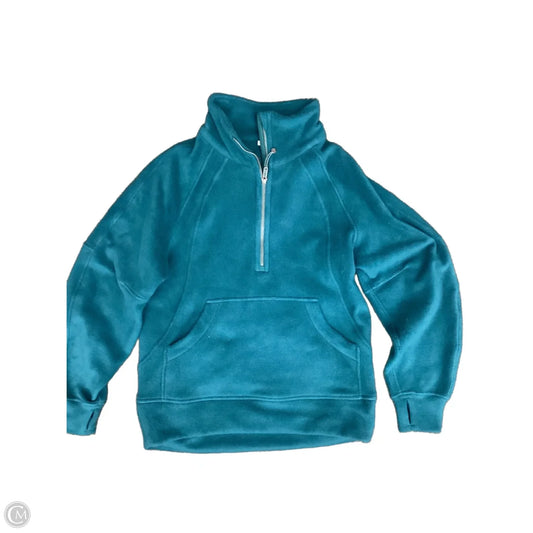Athletic Sweatshirt Collar By Lululemon In Teal, Size: Xs