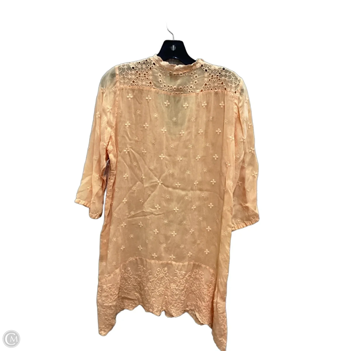 Tunic Designer By Johnny Was In Orange, Size: M