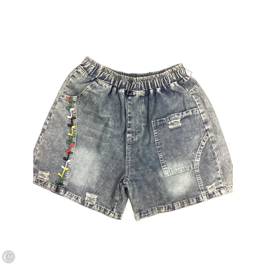 Shorts By Clothes Mentor In Blue Denim, Size: 3x