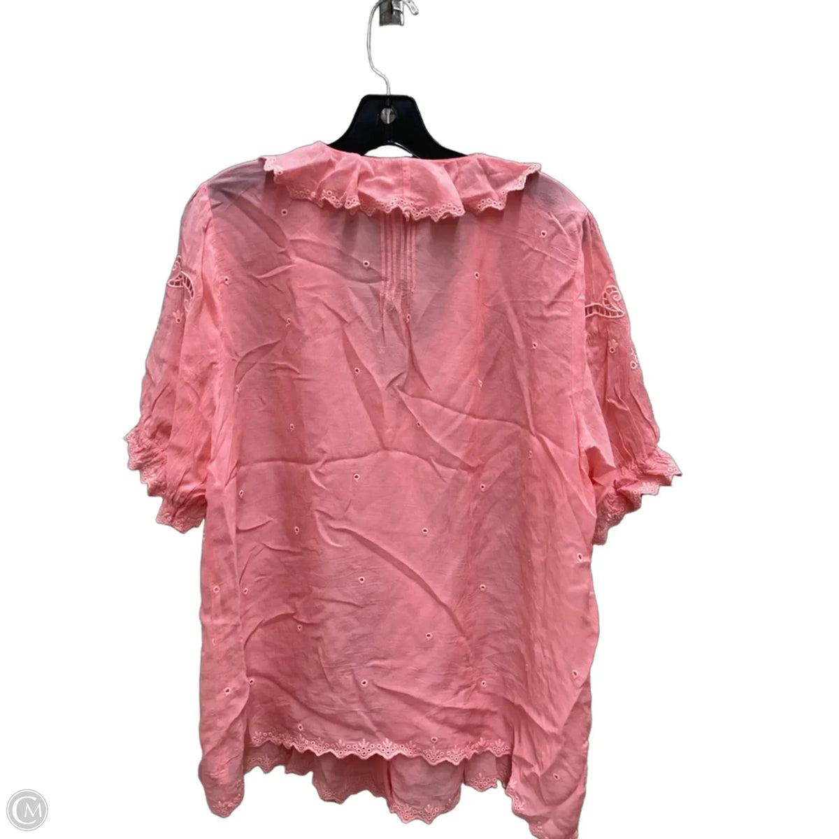 Top Short Sleeve Designer By Johnny Was In Pink, Size: M