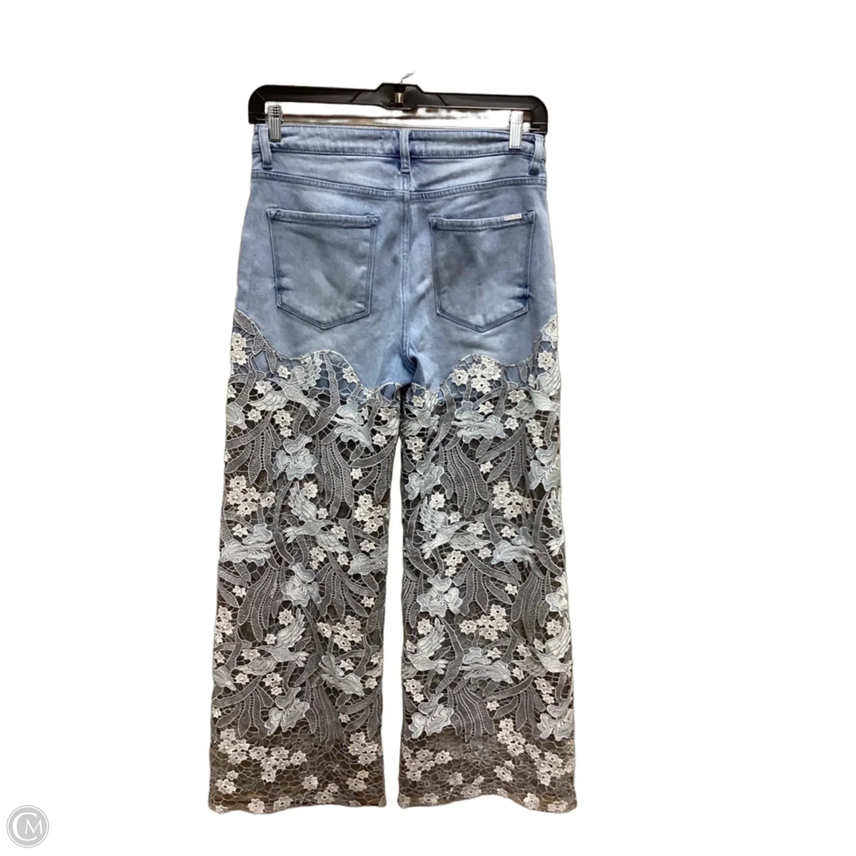 Jeans Wide Leg By Risen In Blue Denim, Size: 14