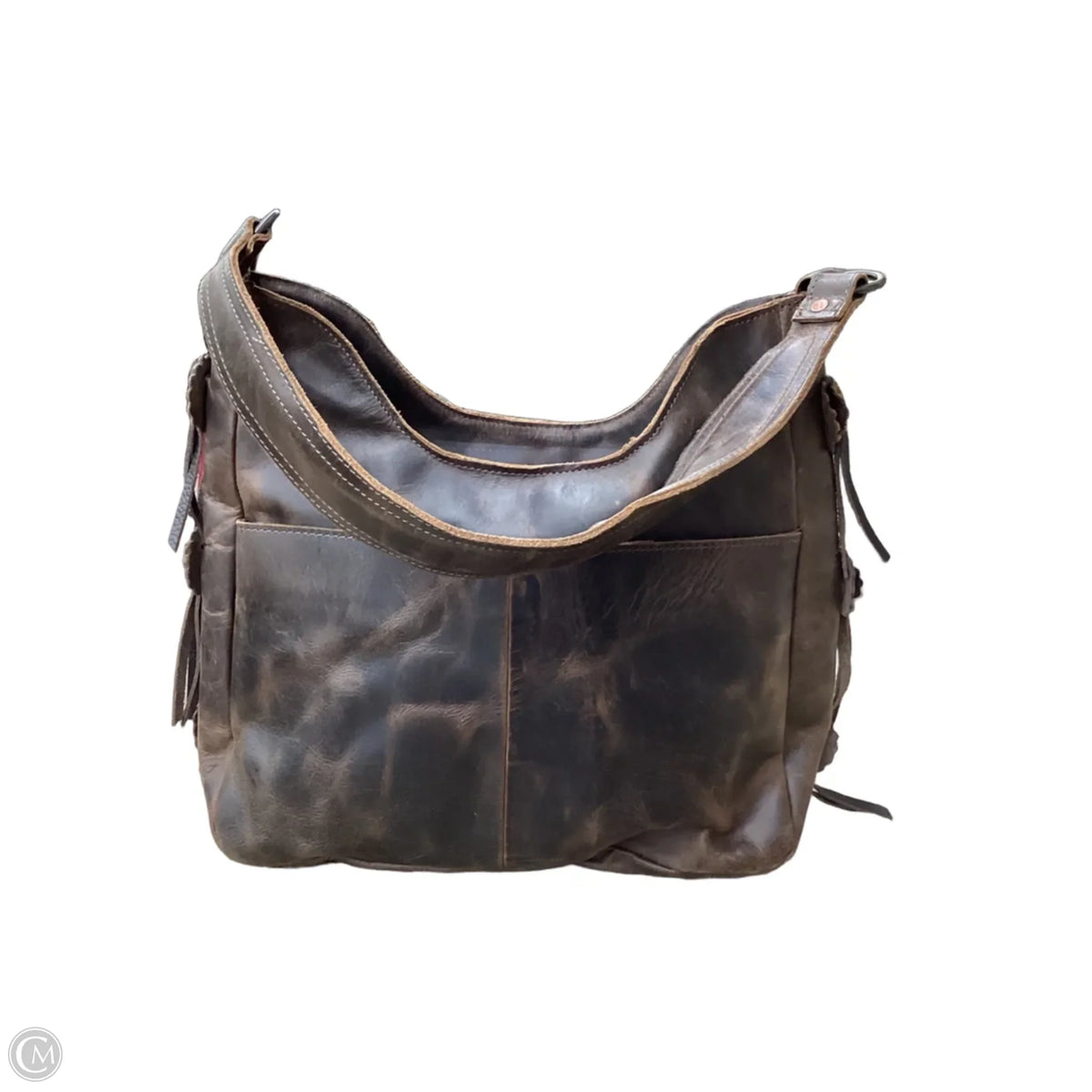 Handbag Leather By Clothes Mentor, Size: Large