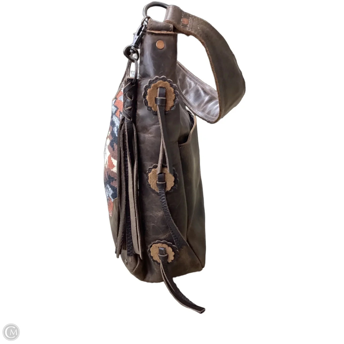 Handbag Leather By Clothes Mentor, Size: Large