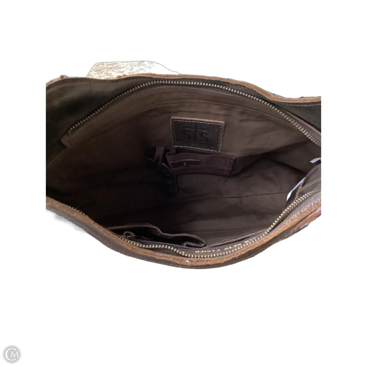 Handbag Leather By Clothes Mentor, Size: Large