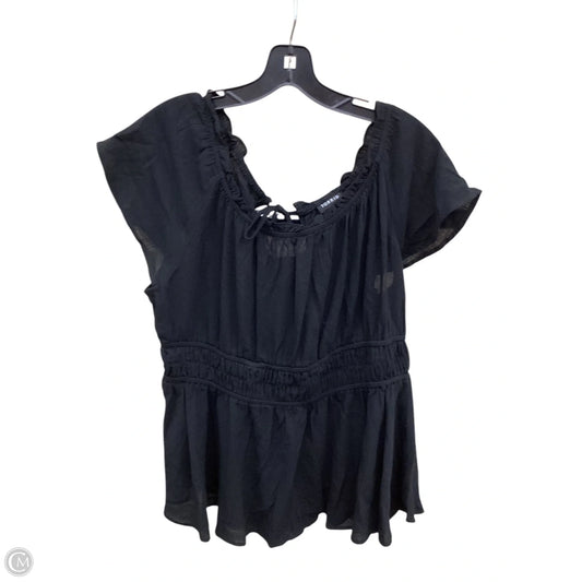 Top Short Sleeve By Torrid In Black, Size: Xl