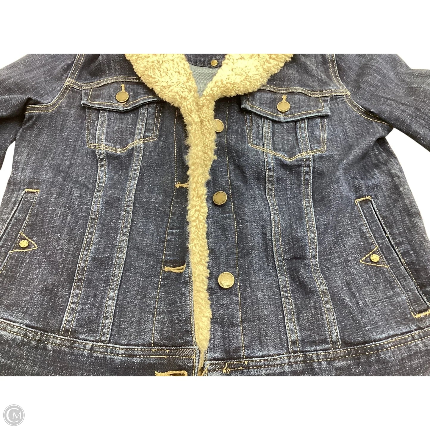 Jacket Denim By Liverpool In Blue Denim, Size: M