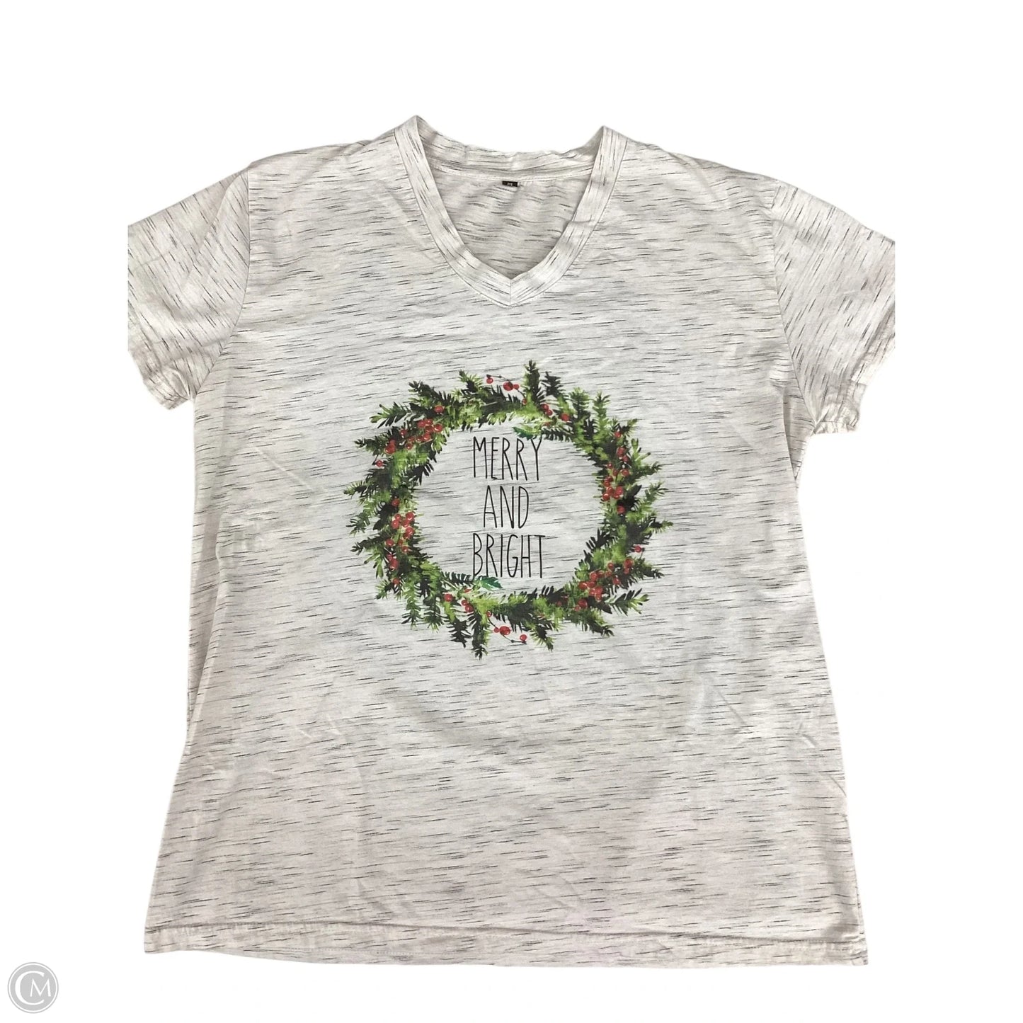 Top Short Sleeve Basic By Clothes Mentor In Taupe, Size: M