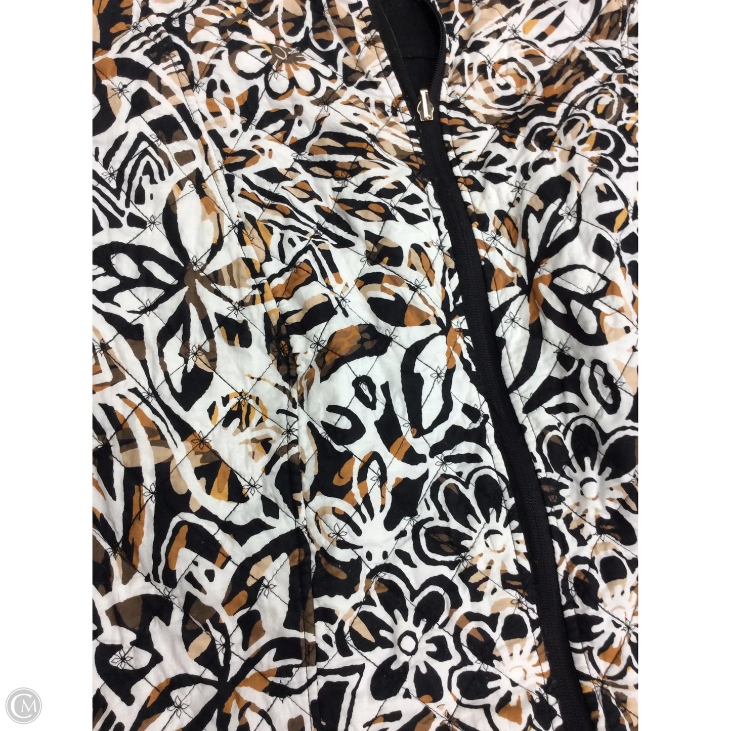 Vest Puffer & Quilted By Clothes Mentor In Black & Brown, Size: 2x