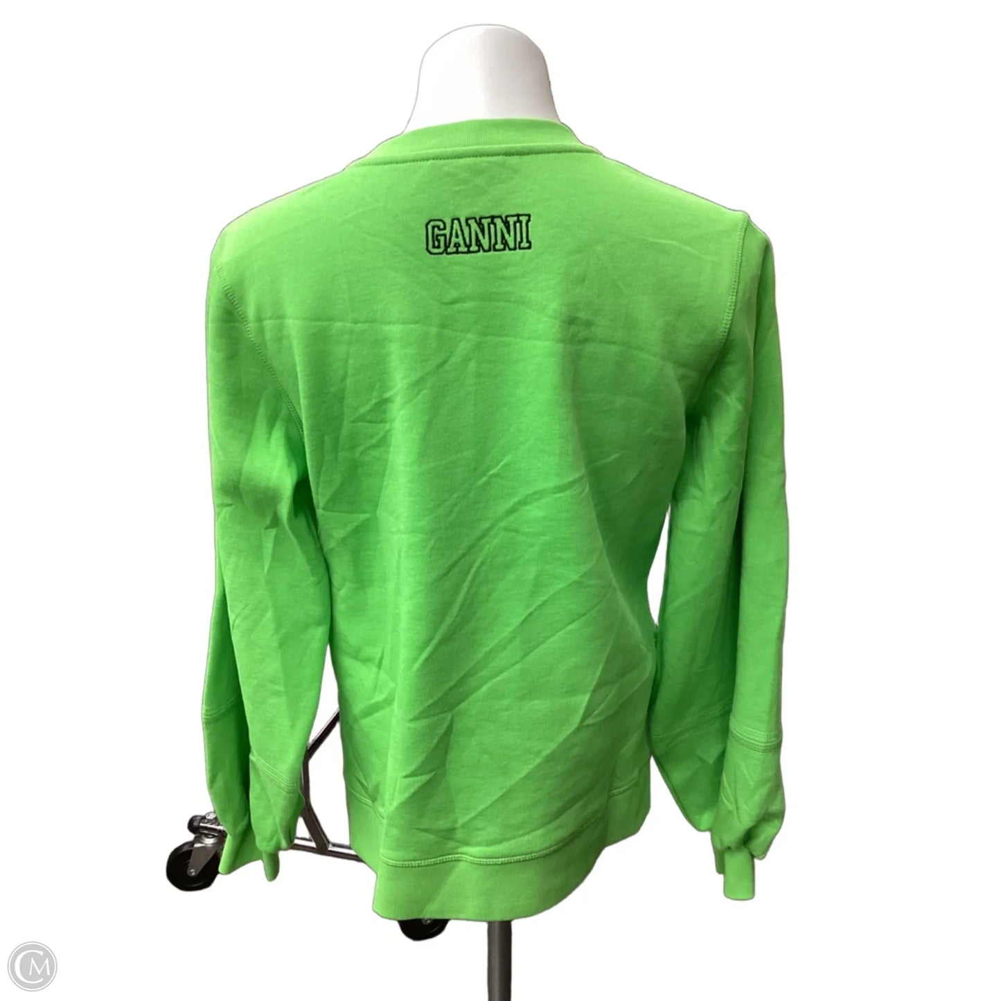 Sweatshirt Crewneck By Ganni In Green, Size: S