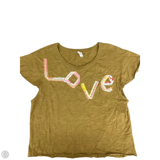 Top Short Sleeve Basic By Daily Practice By Anthropologie In Green, Size: M