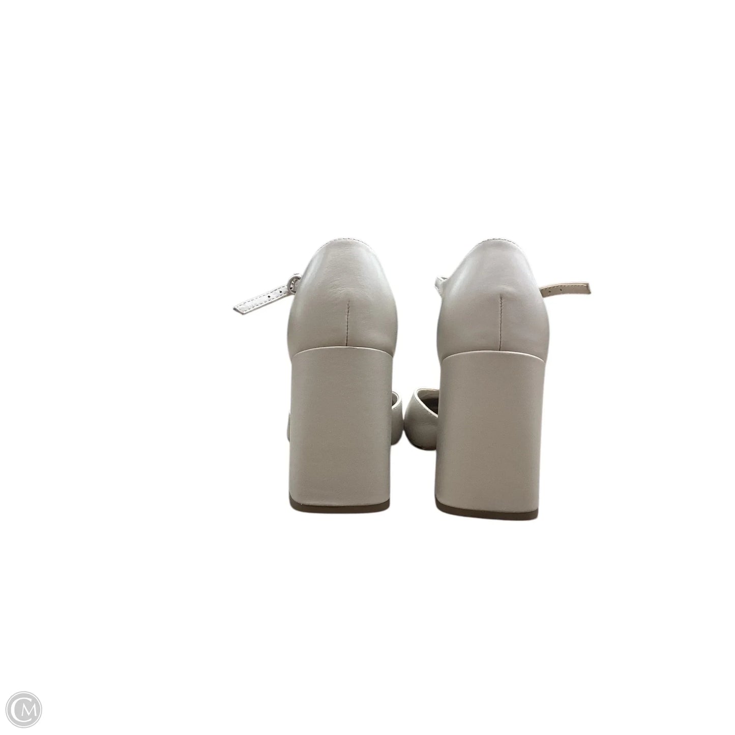 Shoes Heels Block By Marc Fisher In Cream, Size: 7.5