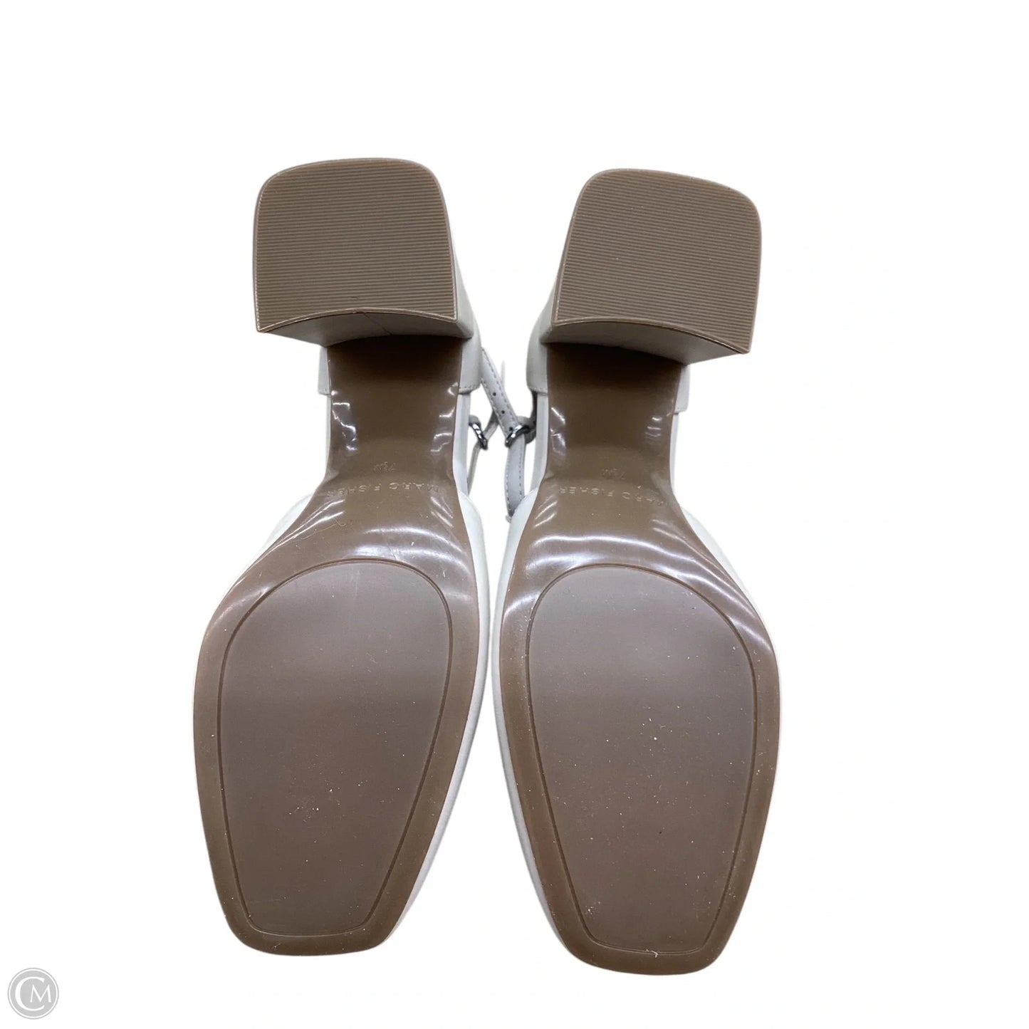 Shoes Heels Block By Marc Fisher In Cream, Size: 7.5