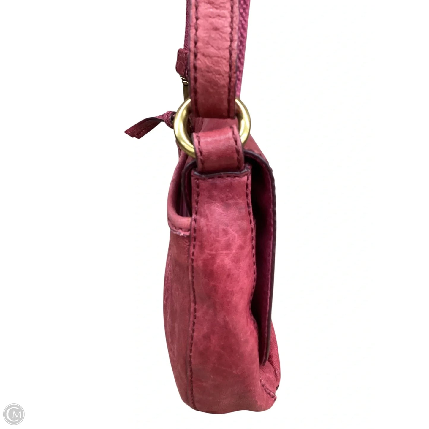 Crossbody Leather By Fossil, Size: Small