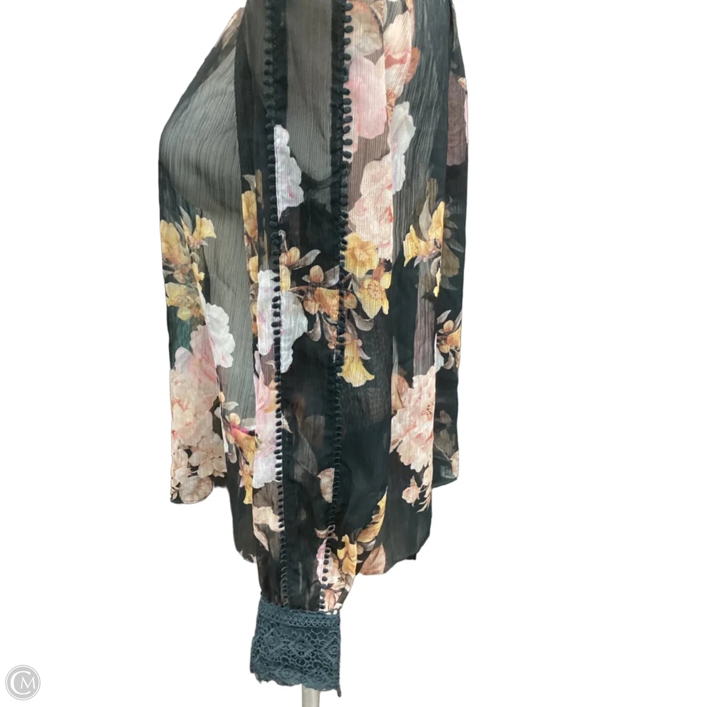 Blouse Long Sleeve By Clothes Mentor In Black, Size: 6