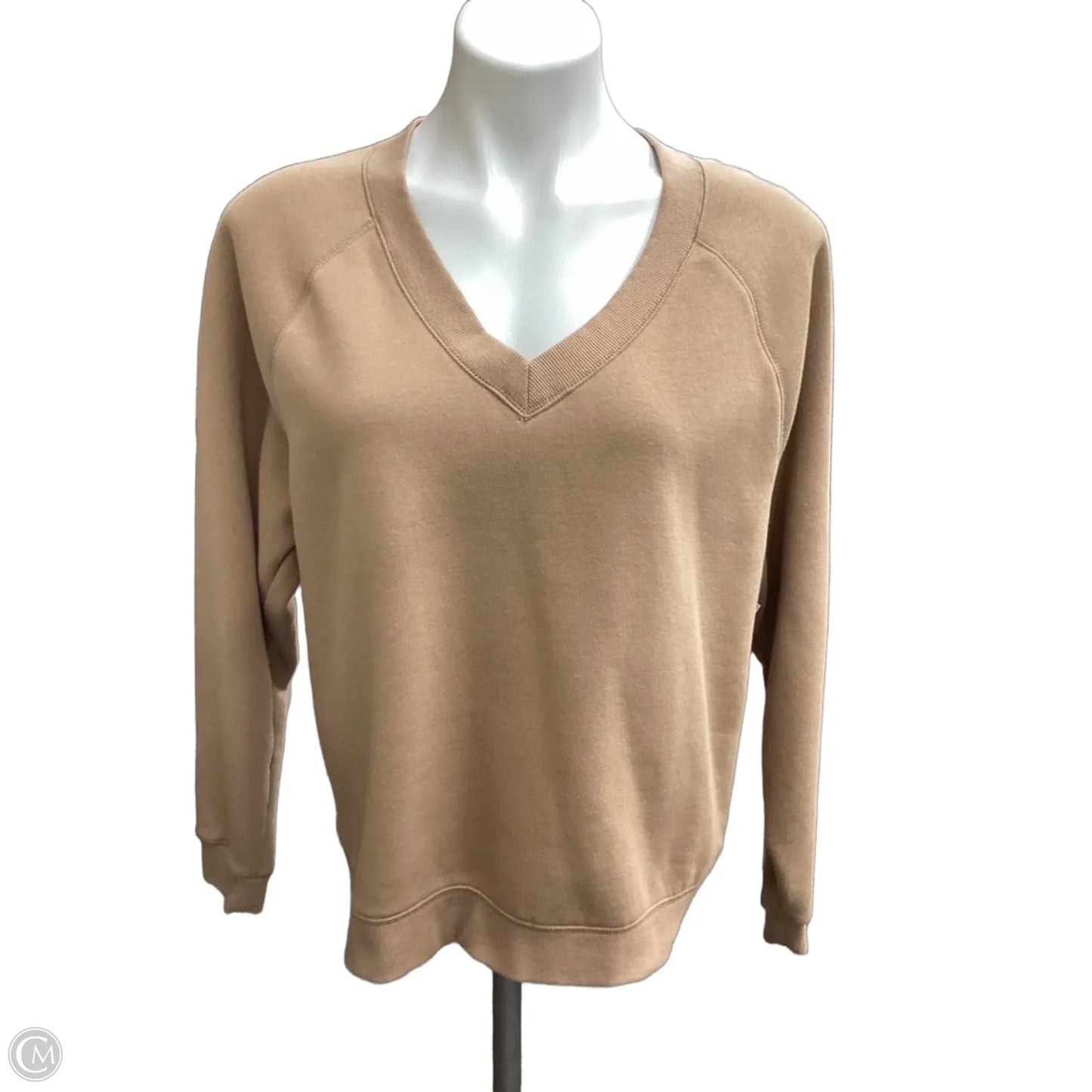 Sweatshirt Crewneck By Sonoma In Tan, Size: M