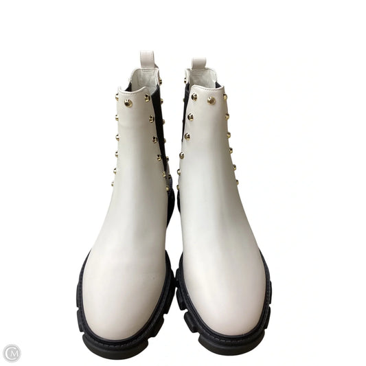 Boots Ankle Heels By Michael By Michael Kors In Cream, Size: 8