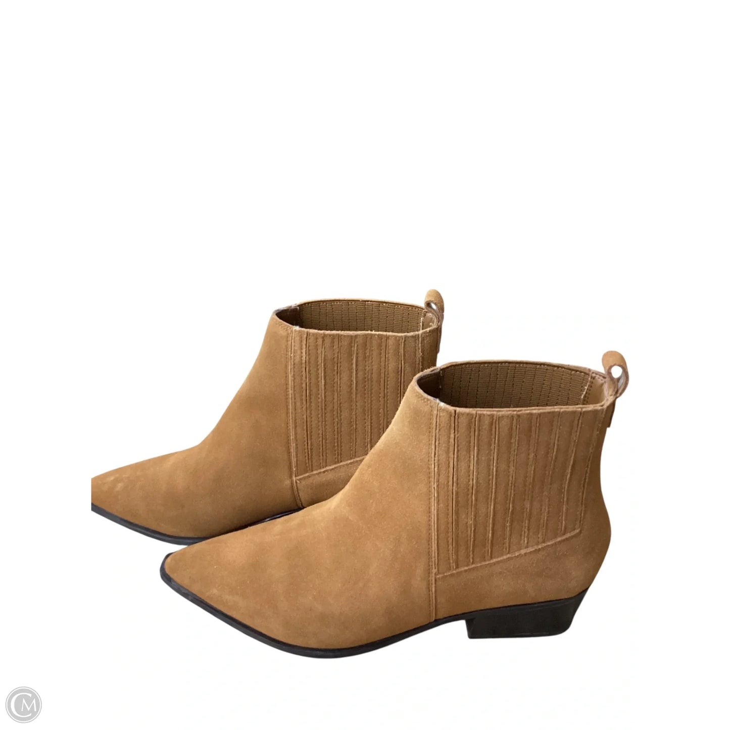 Boots Ankle Heels By Marc Fisher In Tan, Size: 8