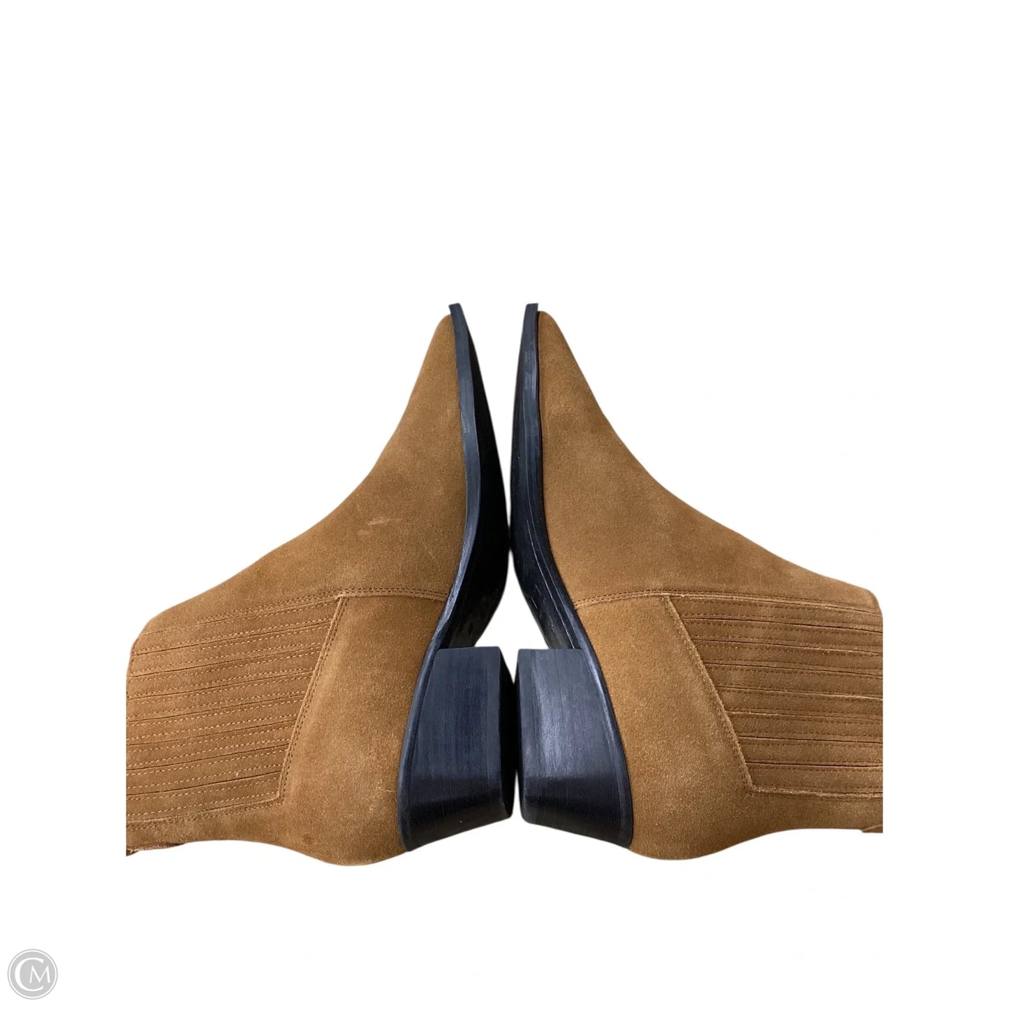 Boots Ankle Heels By Marc Fisher In Tan, Size: 8