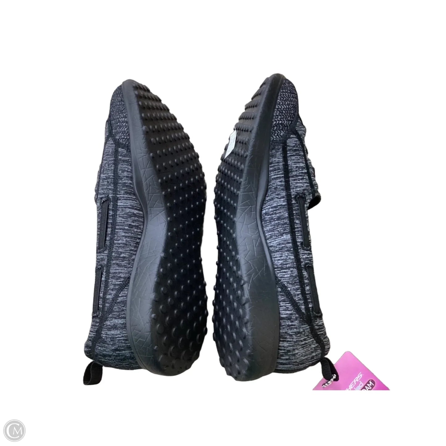 Shoes Athletic By Skechers In Black & Grey, Size: 7.5