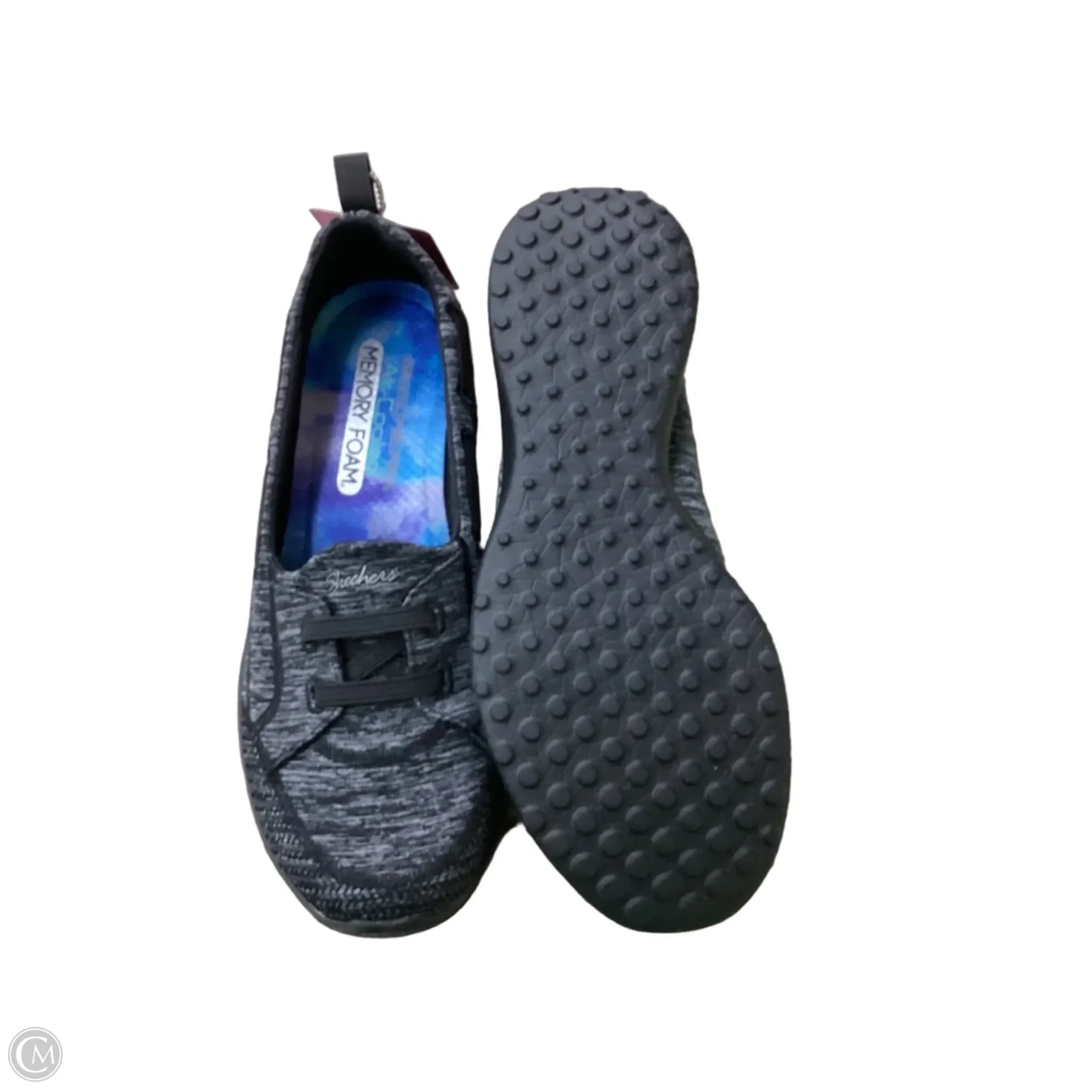 Shoes Athletic By Skechers In Black & Grey, Size: 7.5
