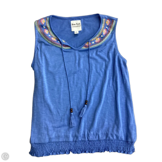Top Sleeveless By New York Laundry In Blue, Size: Xl
