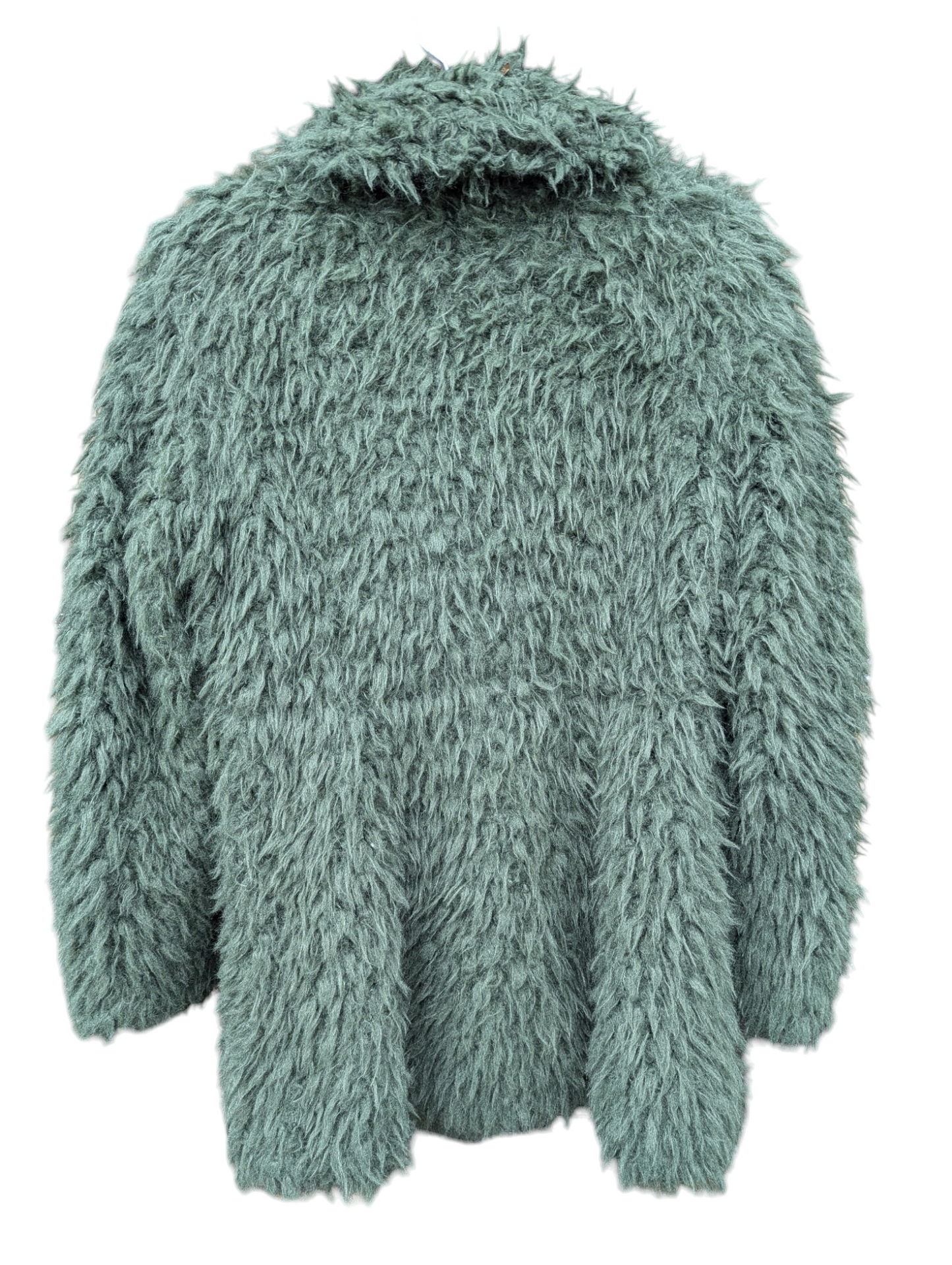 Jacket Faux Fur & Sherpa By Guess In Green, Size: S