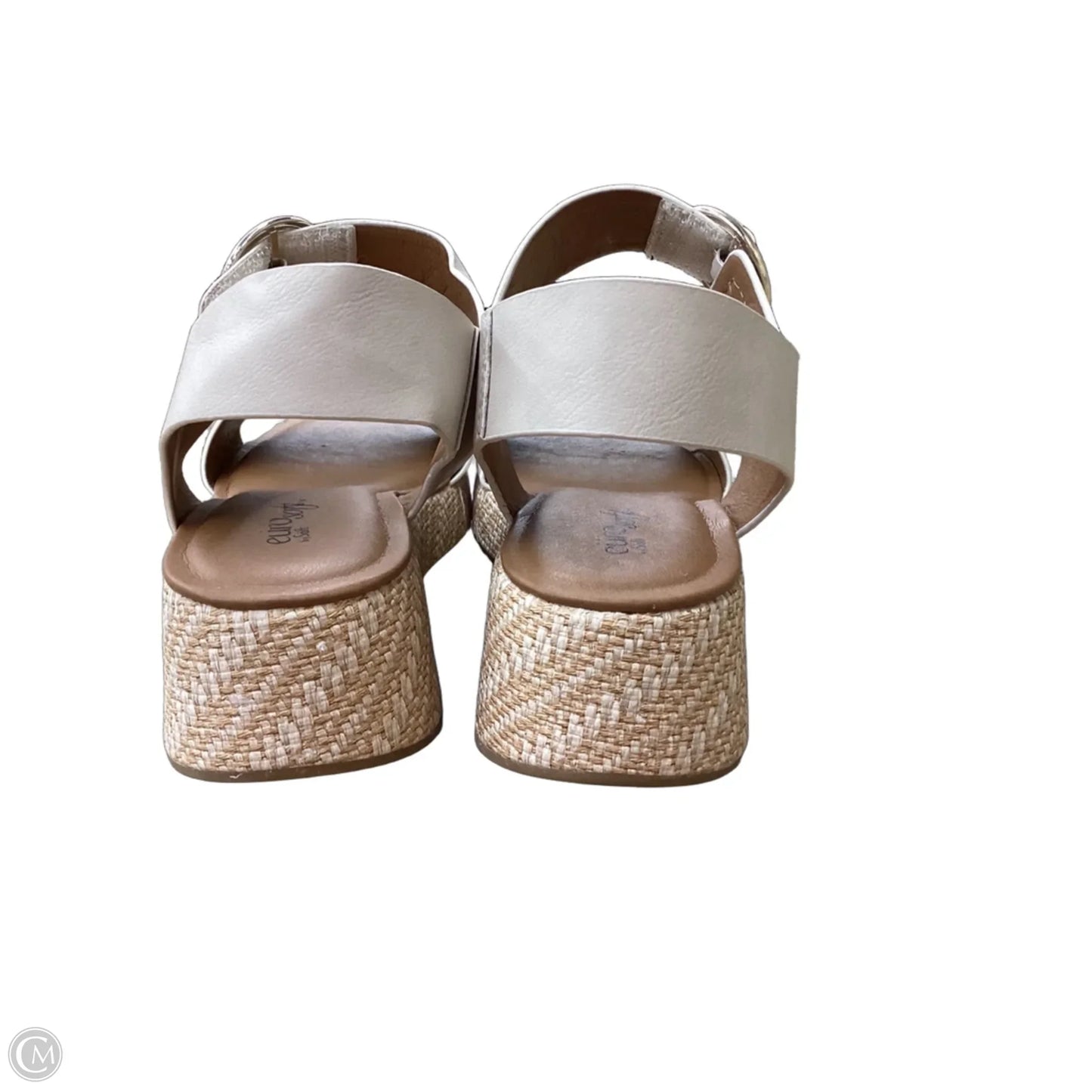 Sandals Heels Wedge By Sofft In Beige, Size: 9