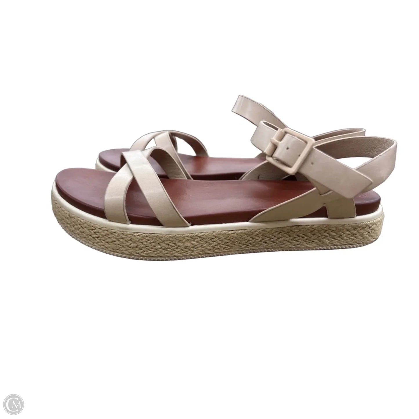 Sandals Flats By Mia In Beige, Size: 9