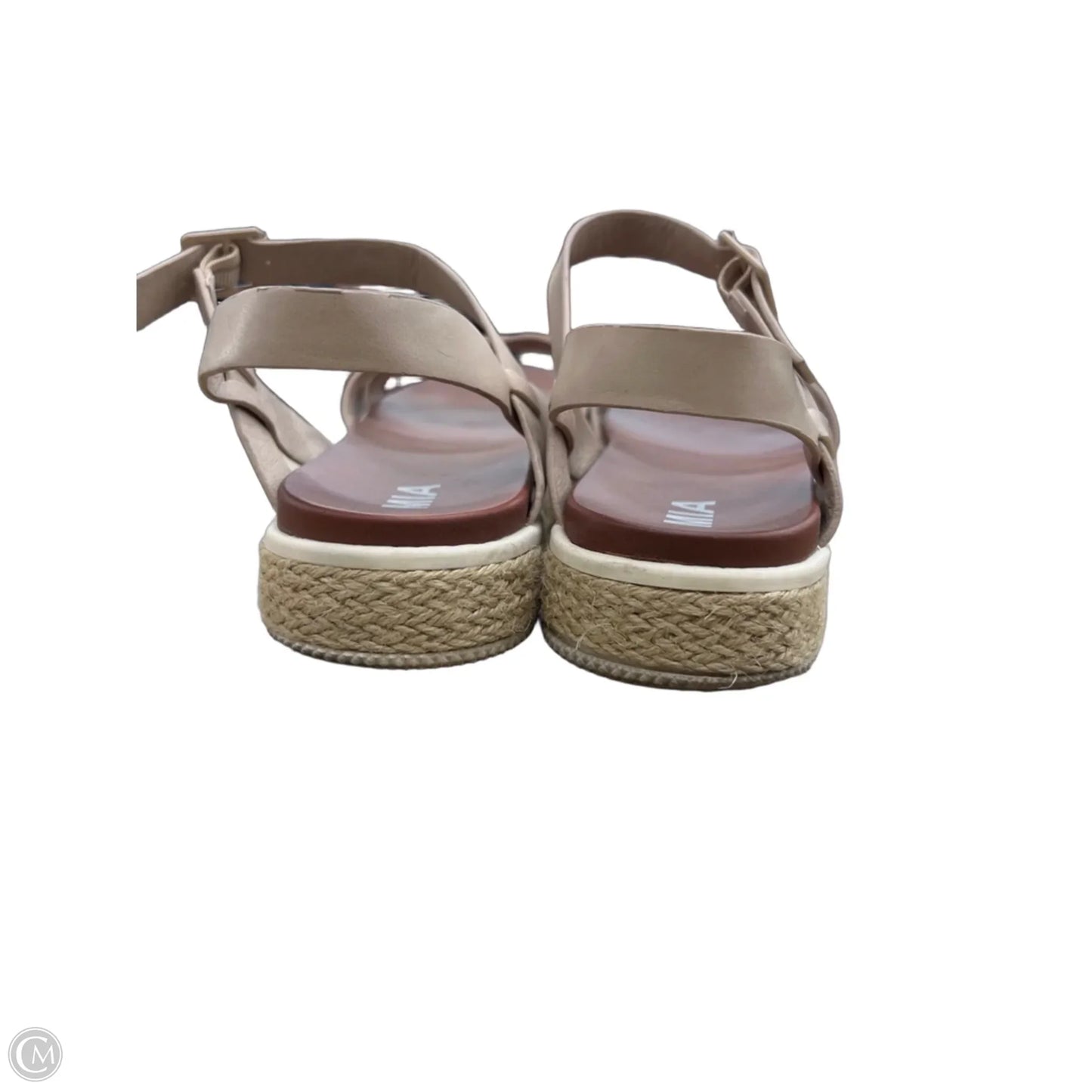 Sandals Flats By Mia In Beige, Size: 9