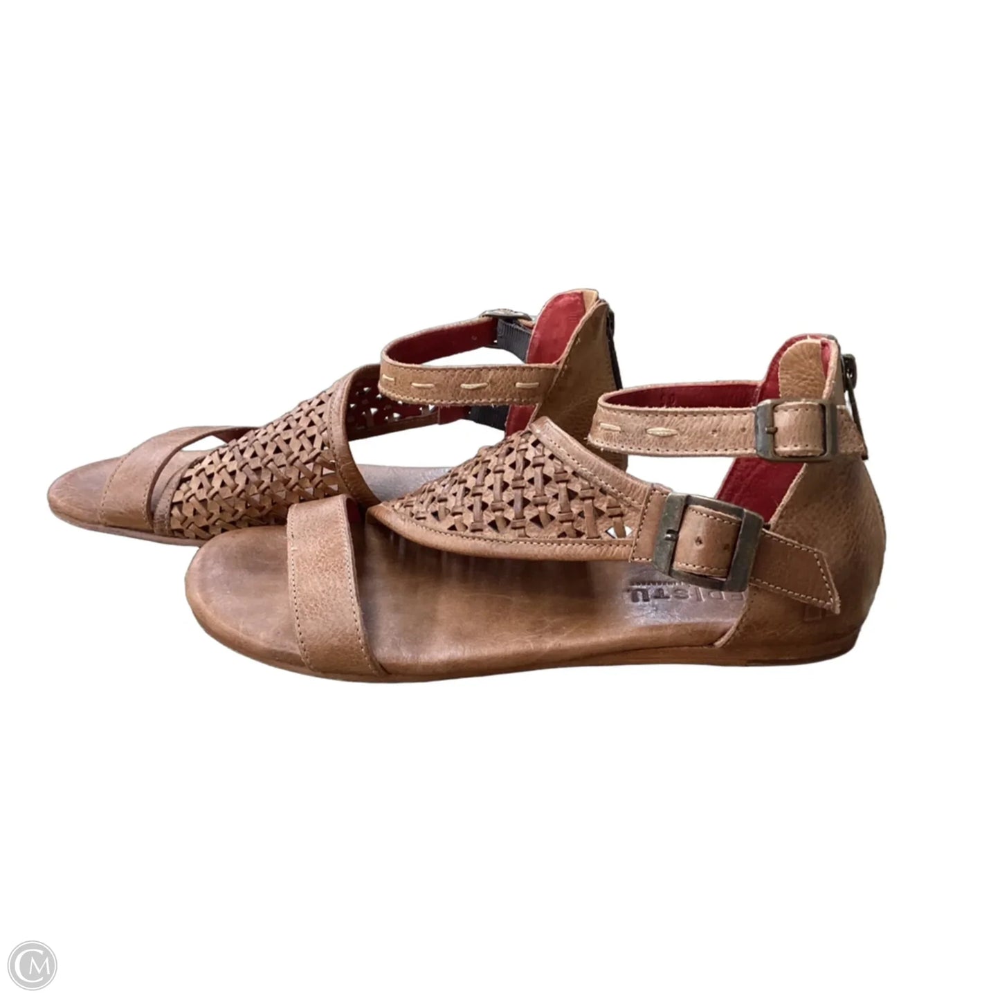 Sandals Flats By Bed Stu In Brown, Size: 9