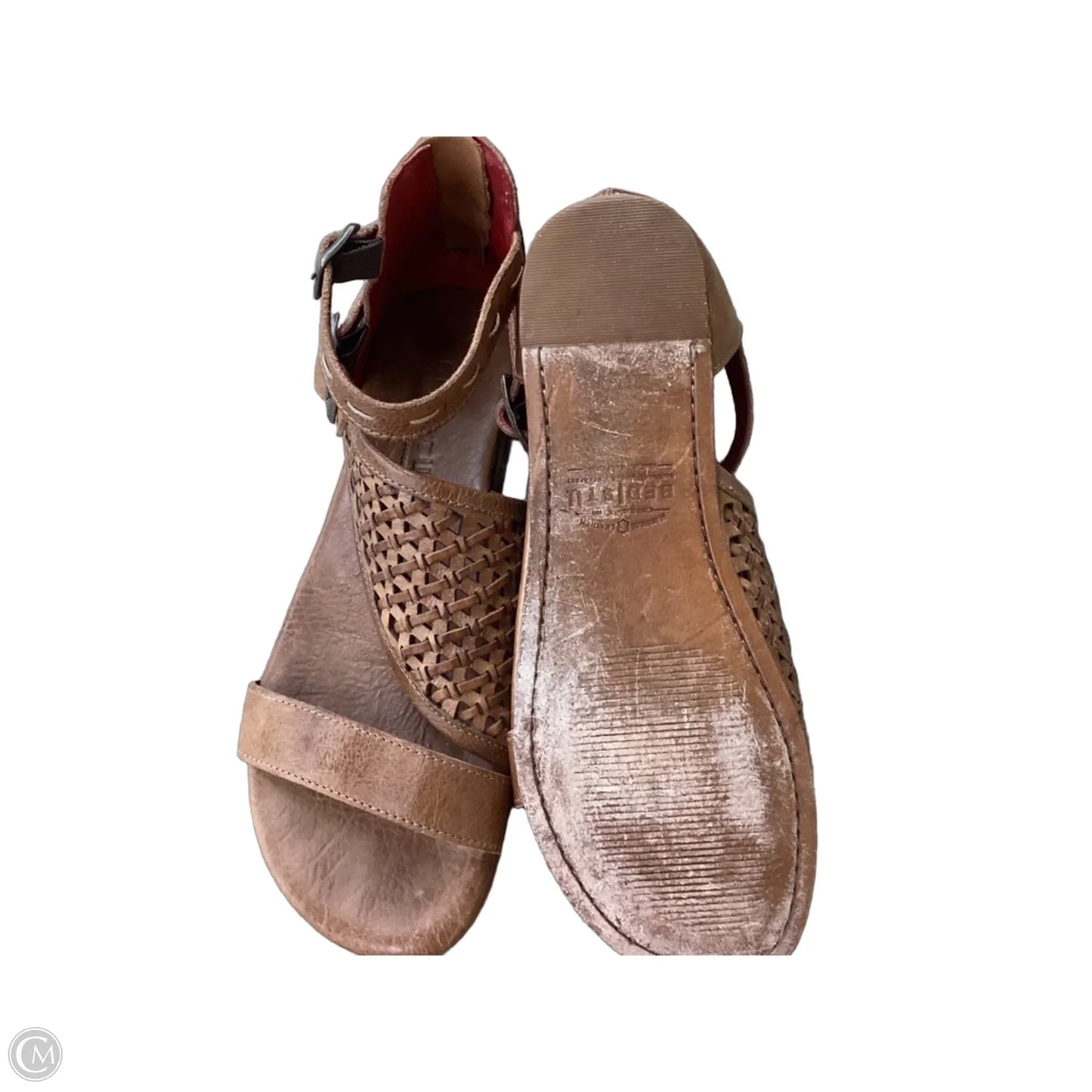 Sandals Flats By Bed Stu In Brown, Size: 9