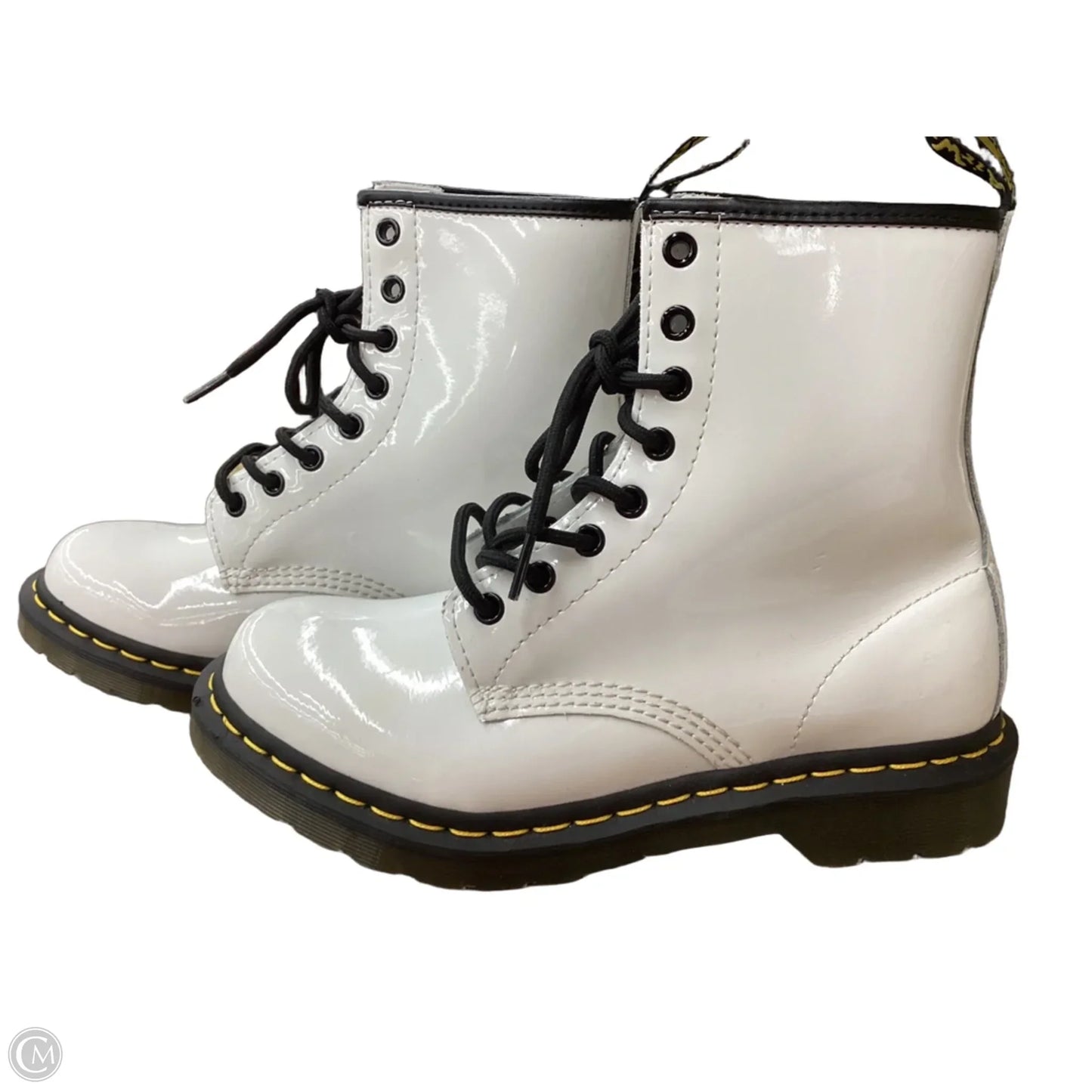 Boots Combat By Dr Martens In White, Size: 8