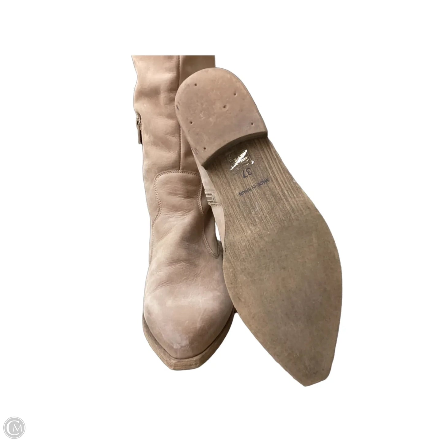 Boots Leather By Free People In Tan, Size: 6.5